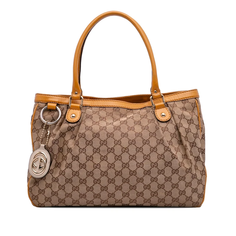Gucci Pre-Loved GG Canvas Sukey Tote Bag