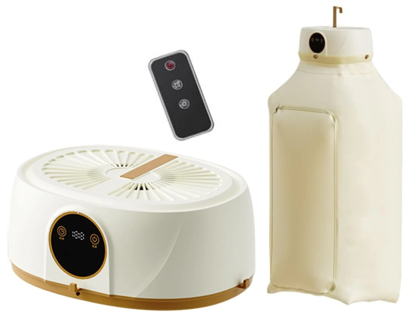 Automatic Ironing Machine with Steam Function, Portable Clothes Dryer and Garment Steamer with Wireless Remote Control for Home Apartment Travel