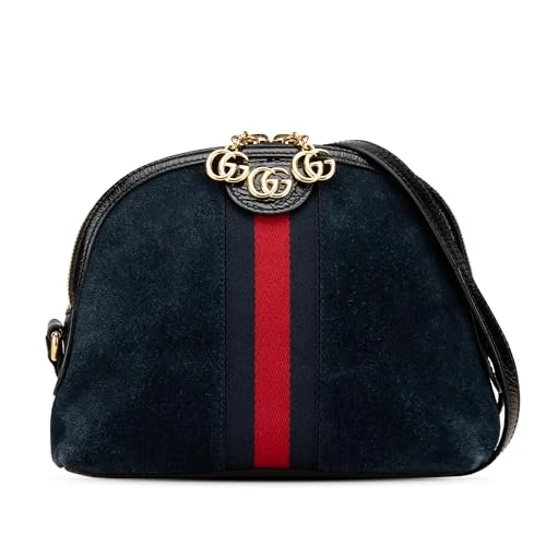 Gucci Pre-Loved Small Ophidia Suede Dome Crossbody