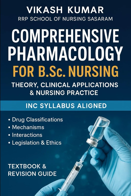 Comprehensive Pharmacology for B.Sc. Nursing: Theory, Clinical Applications & Nursing Practice: INC Syllabus Aligned | Drug Classifications, ... nursing b.sc nursing gnm anm m.sc nursing)