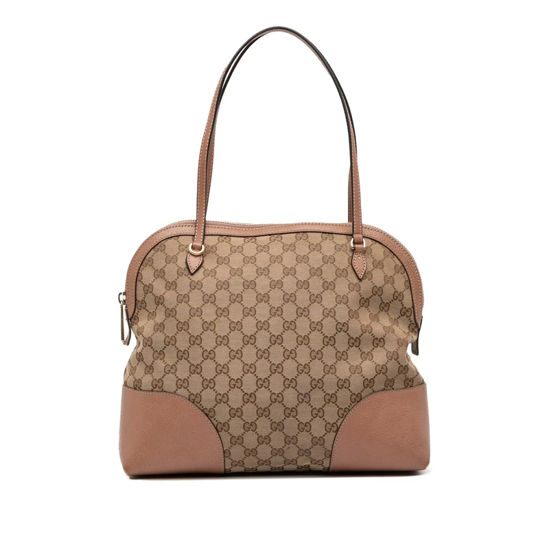 Gucci Pre-Loved Medium GG Canvas Bree Dome Tote Bag