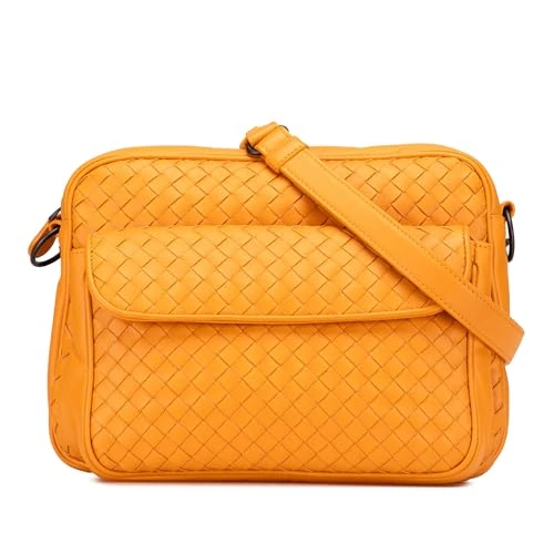 Bottega Veneta Pre-Loved Nappa Intrecciato Front Pocket Messenger Bag Crossbody