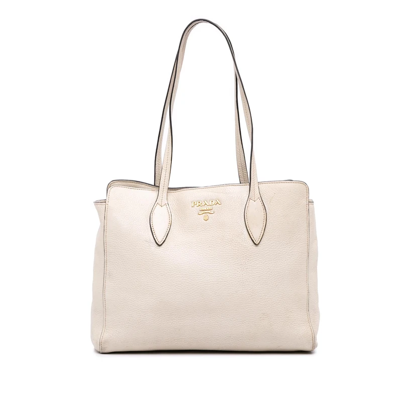 Prada Pre-Loved Small Vitello Phenix Tote