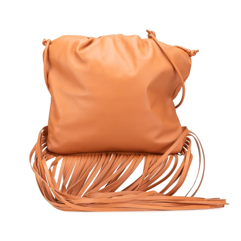 Bottega Veneta Pre-Loved Nappa The Fringe Pouch