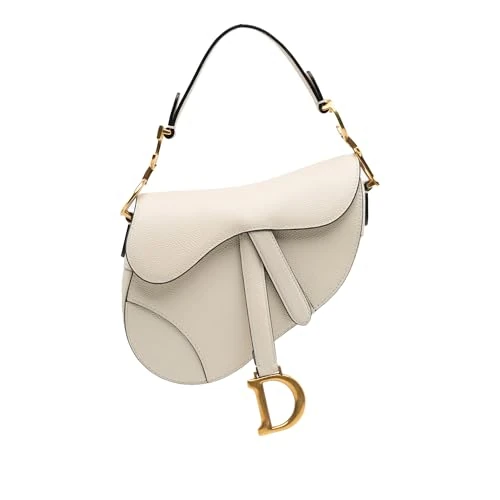 Dior Pre-Loved Mini Grained Calfskin Saddle Handbag