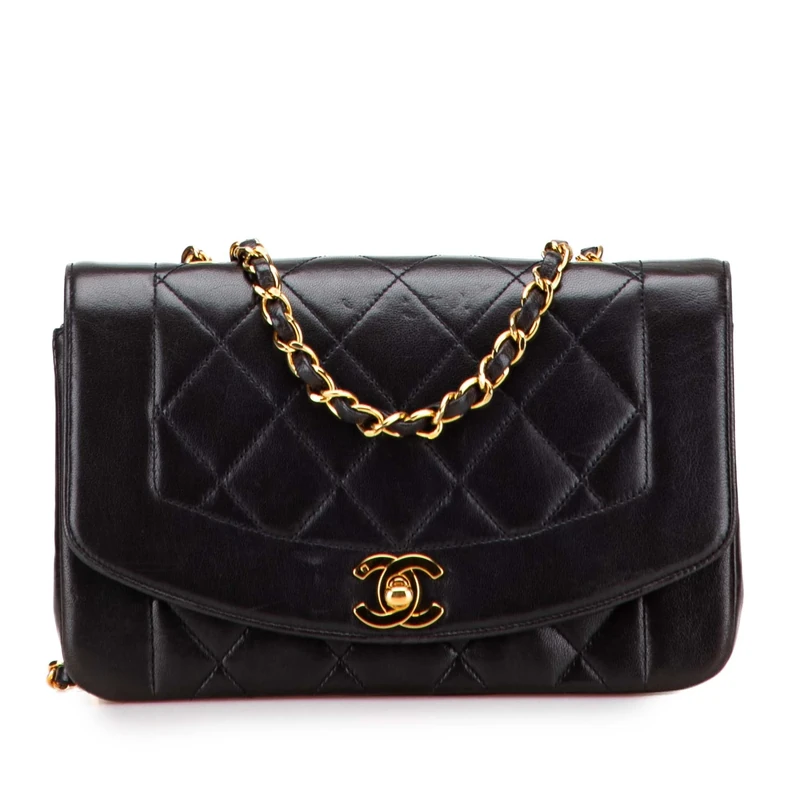 Chanel Pre-Loved Small Lambskin Diana Flap