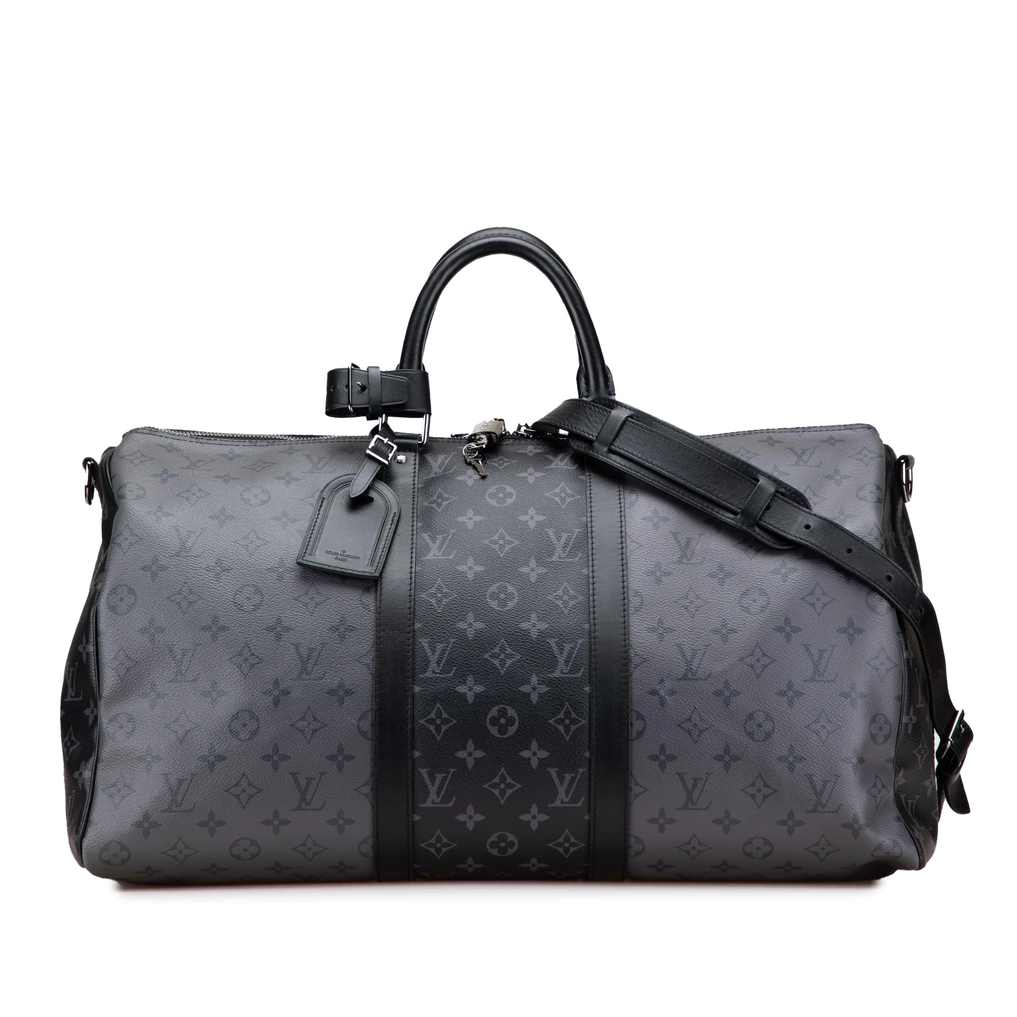 Louis Vuitton Pre-Loved Monogram Eclipse Reverse Keepall Bandouliere 50