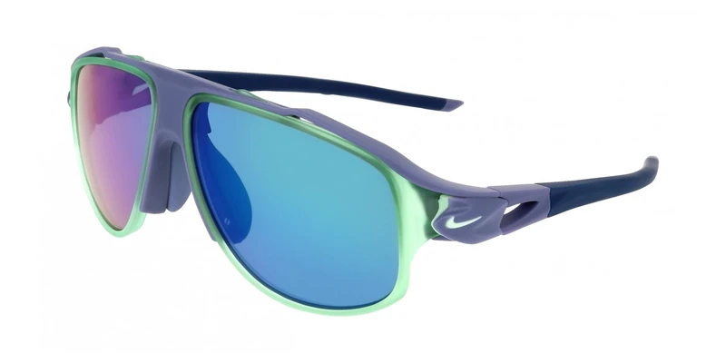 Nike Flyfree Infinity IO0099X Sport Sunglasses Running Training Outdoor Lifestyle Sunglasses, Mat World Indigo Gren Mir/Volt, One Size - Image 1