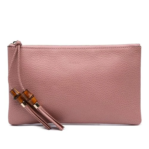 Gucci Pre-Loved Calfskin Bamboo Clutch