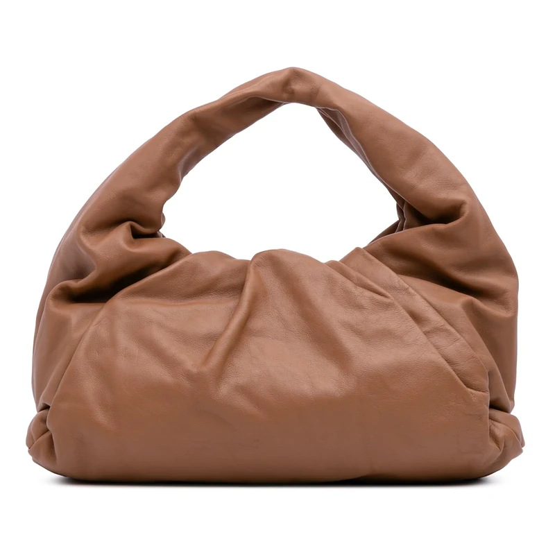 Bottega Veneta Pre-Loved Lambskin The Shoulder Pouch Bag