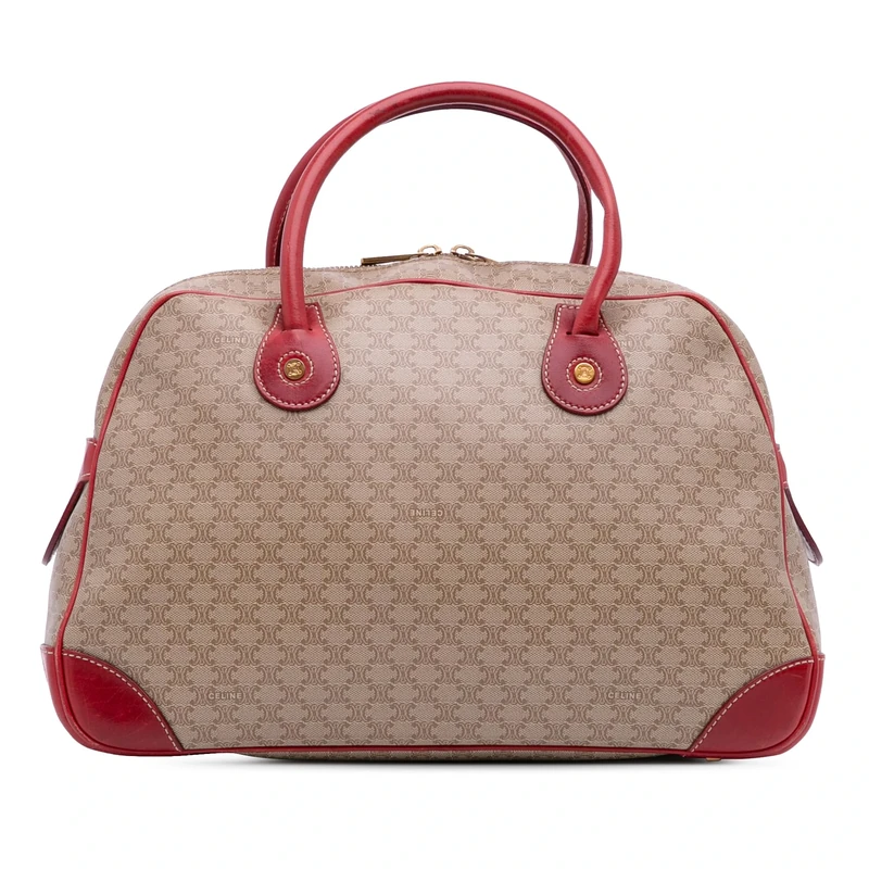 Celine Pre-Loved Macadam Coated Canvas Handbag