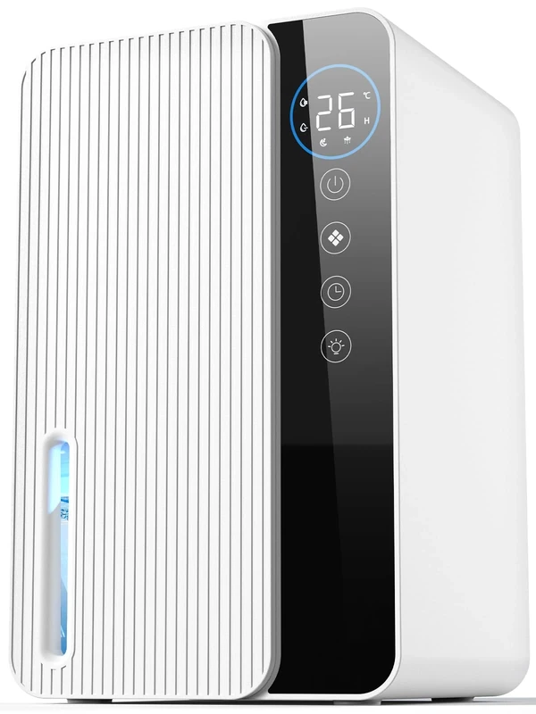 Dehumidifiers for Home, 1800ML Portable Dehumidifier 6/8/12H Timer, Auto Off & Auto Defrost RGB Lights Ultra Quiet Dehumidifier for Drying Clothes Bathroom Caravan (600ML/24H)