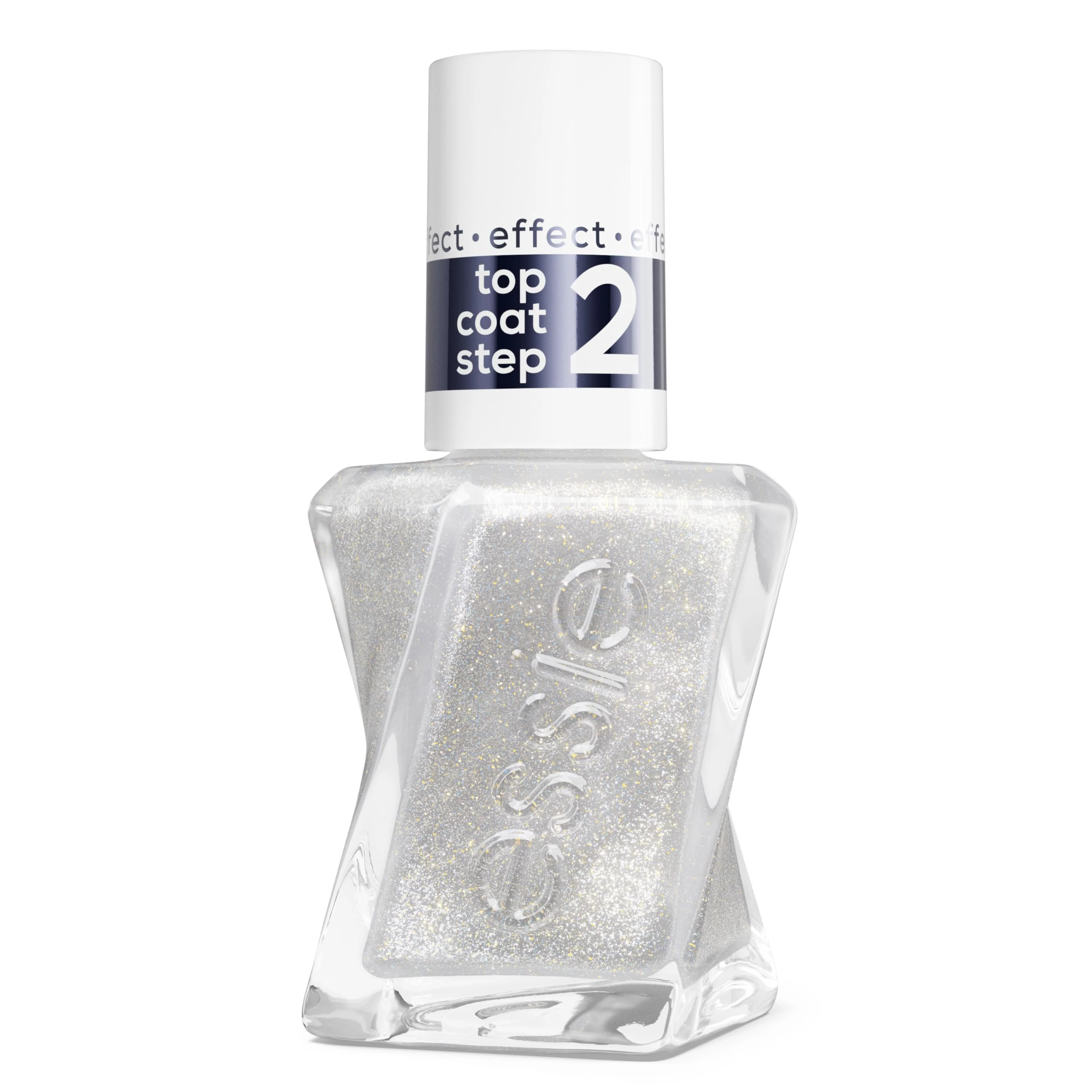 Gel by essie Topcoat Nail Polish, Up to 15 Days of Wear, No UV Light, Longlasting High Shine Nail Varnish, Diamond Dust Topcoat, 13.5ml