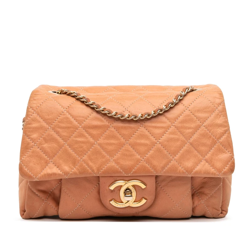 Chanel Pre-Loved Small Aged Calfskin Chic Quilt Flap Shoulder Bag