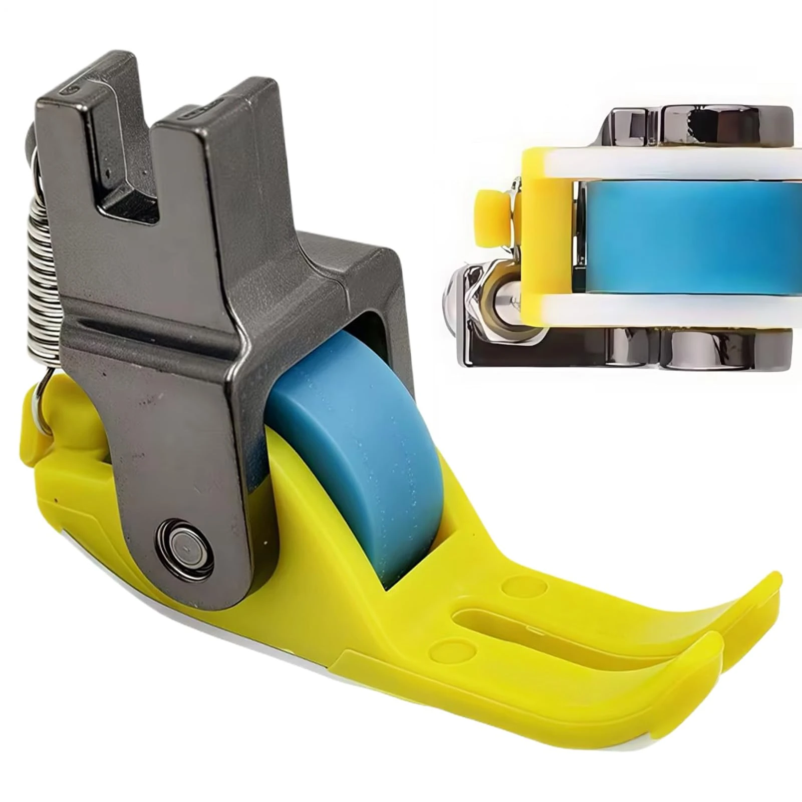 Sewing Machine Roller Foot - Multifunctional Walking Pressure Legs, Denim Leather to Reduce Friction on Cotton Curtains | DIY Sewing, Professional Tailoring, Quilting, Multi-Purpose Pressure Foot