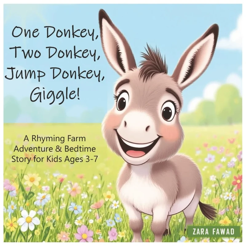 One Donkey, Two Donkey, Jump Donkey, Giggle!: A Rhyming Farm Adventure & Bedtime Story for Kids Ages 3–7 - Image 1