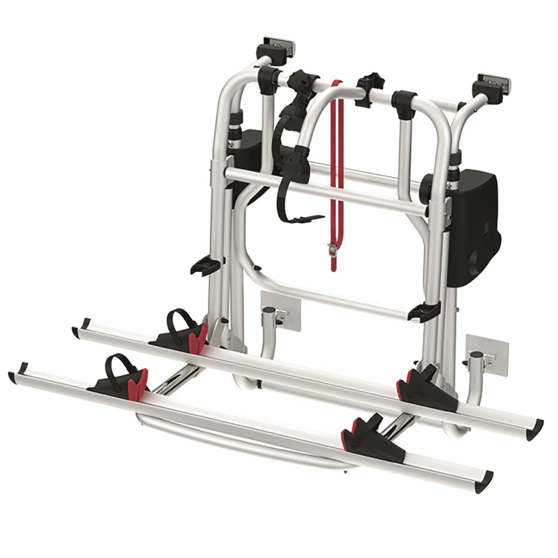 Fiamma Carry Bike Motor Lift 77 Bicycle Carrier for Motorhome, Aluminium, 94 x 128 x 108 cm, 17.4 kg, Foldable, 60 kg Load, Rear Door Mounting