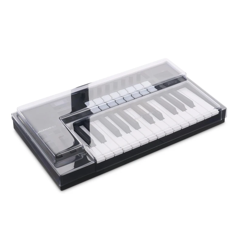 Decksaver Cover for Novation Launchkey 25 MK4 - Super-Durable Polycarbonate Protective lid in Smoked Clear Colour, Made in The UK - The Producers' Choice for Unbeatable Protection