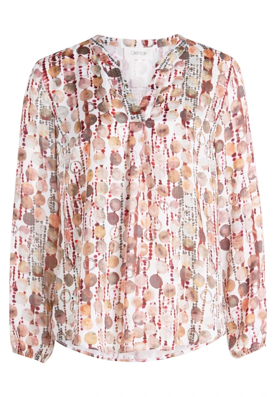 Cartoon 8902/7288 Blouse, Brown/Red, 38 Ladies