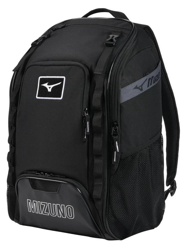 Mizuno Unisex Organizer 26 Baseball/Softball Backpack, Black - Image 1