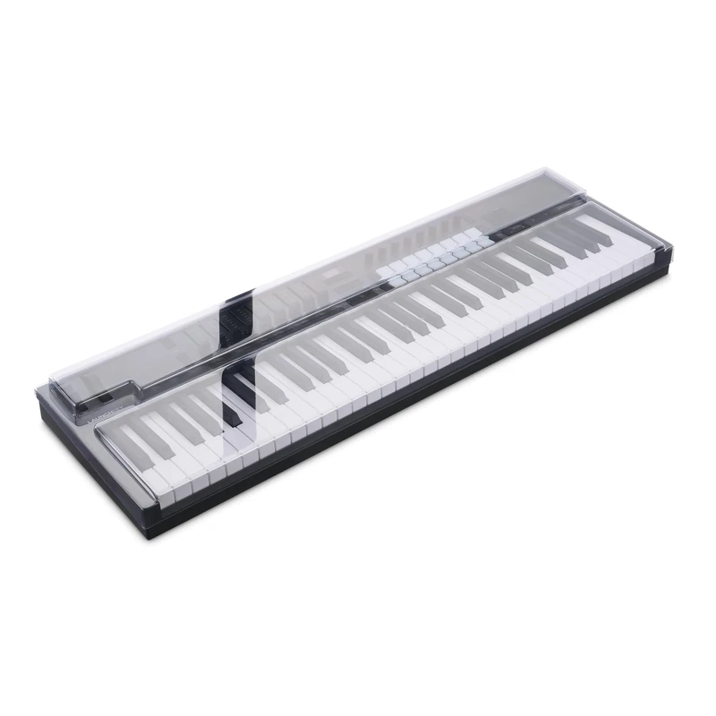 Decksaver Cover for Novation Launchkey 61 MK4 - Super-Durable Polycarbonate Protective lid in Smoked Clear Colour, Made in The UK - The Producers' Choice for Unbeatable Protection