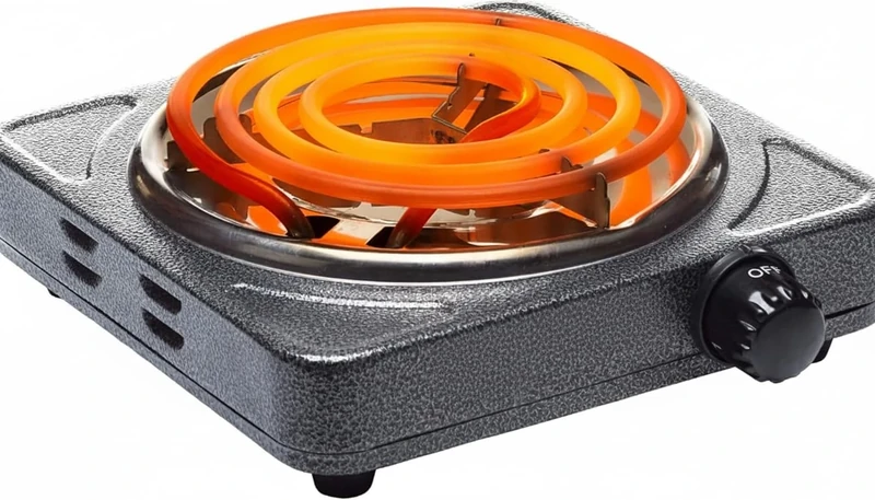 Electrical Coal Burner 1500W, Hot Plate Charcoal Burner for Coconut Coal Coil (UK Plug)