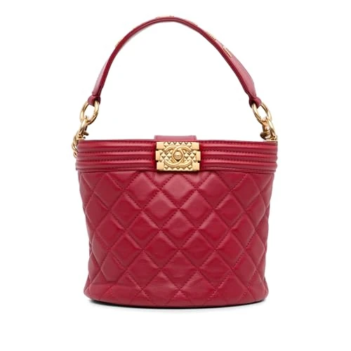 Chanel Pre-Loved Calfskin Boy Bucket Bag