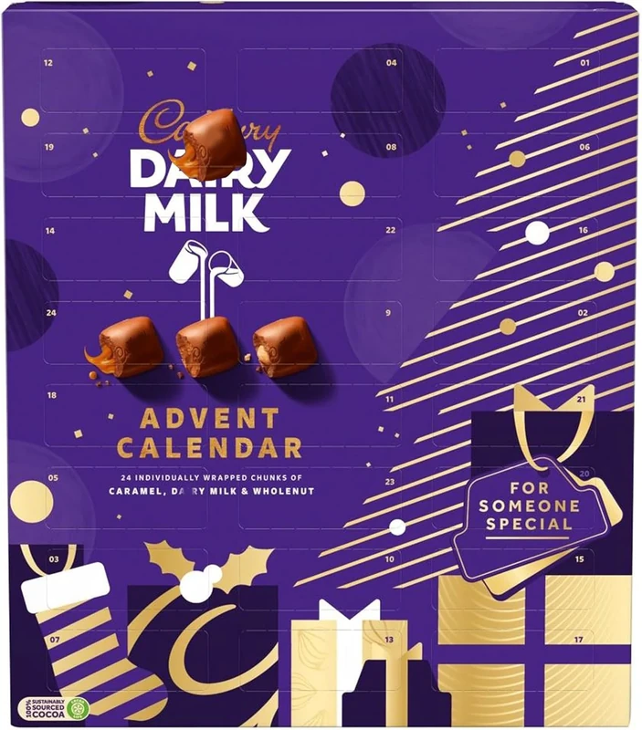 New Dairy Milk Chocolate Chunks Advent Calendar 258g – Best For Christmas 2025
