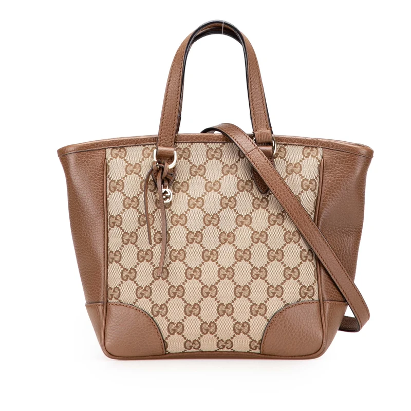 Gucci Pre-Loved Small GG Canvas Bree Satchel Handbag