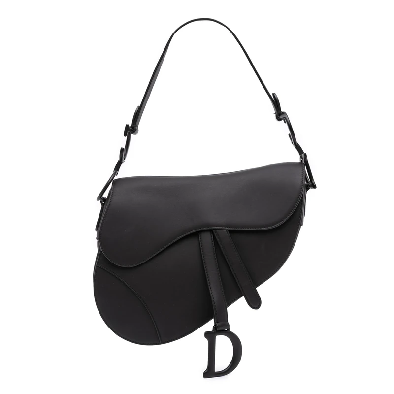 Pre-Loved Ultra Matte Calfskin Saddle Handbag