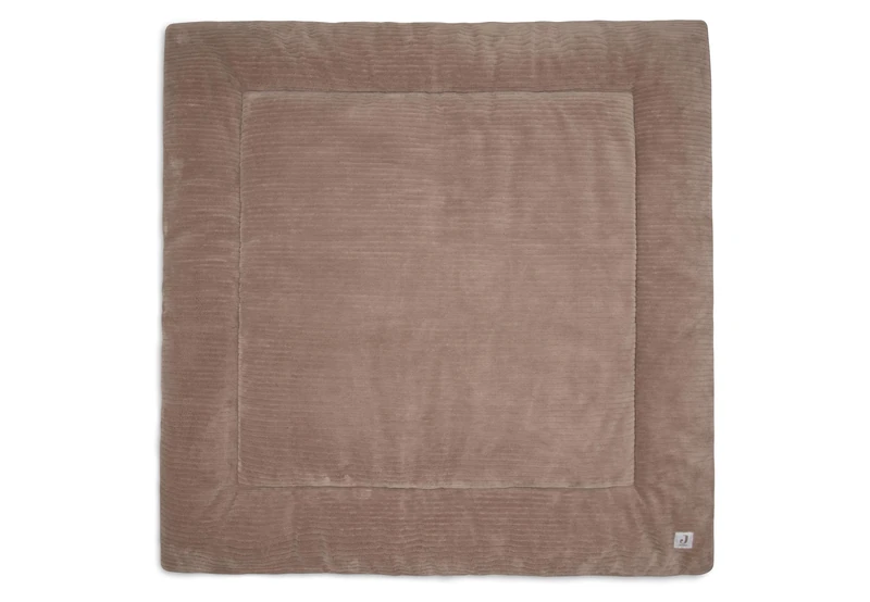 Jollein Play Mat for Baby – Cloudy Rib – Milky Coffee – Playpen Mat – 100x100 cm – Oeko-TEX Certified – Baby Play Mat