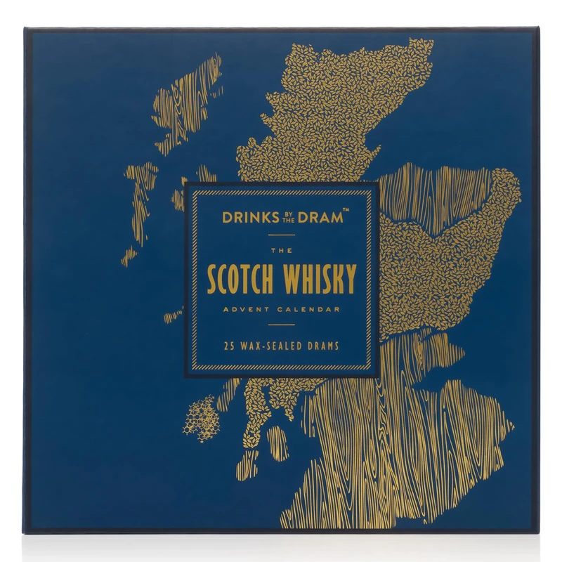 Drinks by the Dram Scotch Whisky Advent Calendar - 25 x 3cl Wax-Sealed Drams of Handpicked Whisky - Adult Advent Calendar 2025 for Men and Women