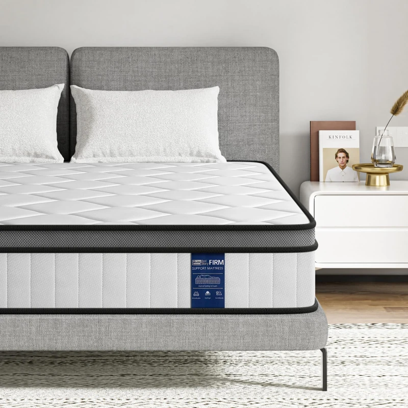 BedStory Small Single Mattress 75x190cm – 22cm Thick Pocket Sprung Mattress for Pressure Relief & Comfort Sleep - Image 1