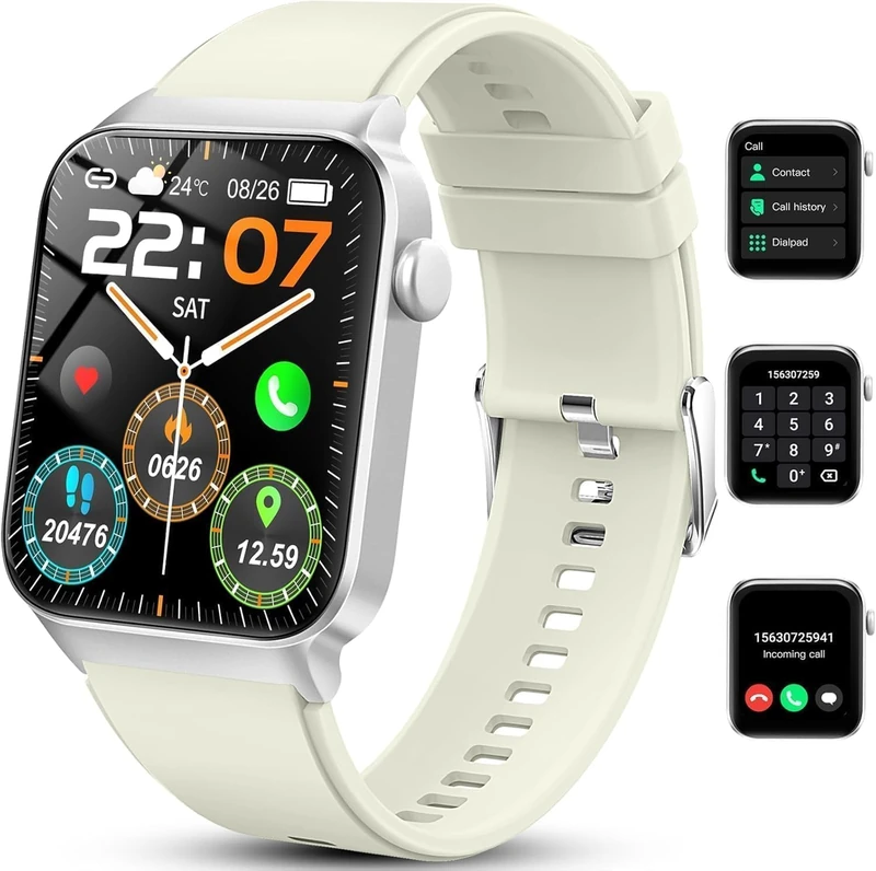 Hosgubo Smart Watch for Men Women Answer/Make Calls, Waterproof Smartwatch for Android/iOS.