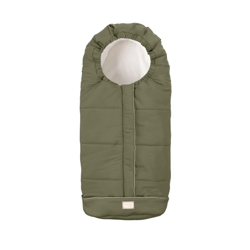 Nuvita 9545 Junior City Universal Footmuff for Pushchairs, Perfect for Children from 6 to 36 Months (100 cm), Velvety Soft Material and Comfort for Your Child up to -10 °C, Sage Green