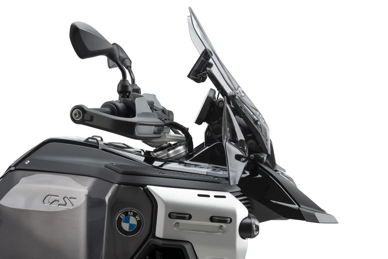 Puig 22317H Front Deflectors Extended, aerodynamic protectors in high-impact acrylic with metal supports, TÜV approved and wind-optimized design, Smoke