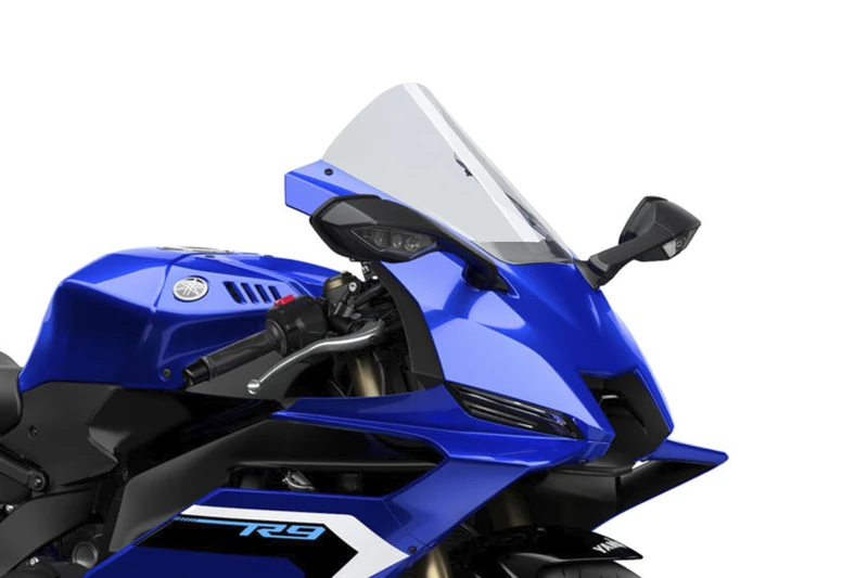 Puig 22285W R-Racer Windscreen, sport screen made of high-impact acrylic with aerodynamic design, wind tunnel tested and TÜV certified, Clear