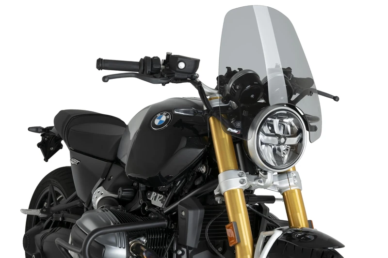 Puig 22134H New Generation Touring, made of 4 mm acrylic with aerodynamic design wind tunnel tested, rounded edges, metal supports and TÜV approved, Smoke