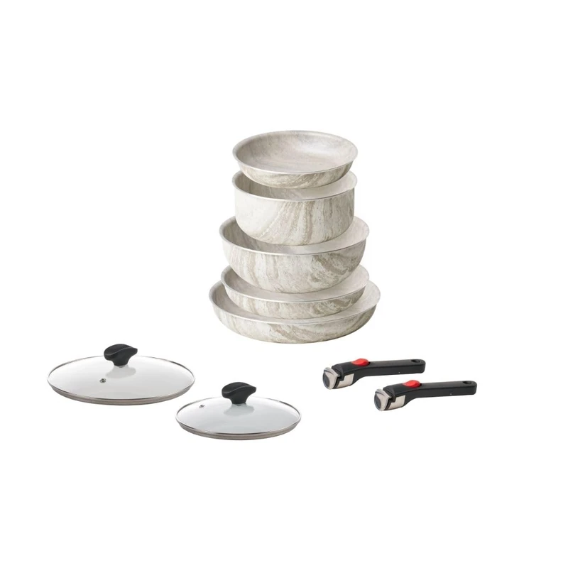 Guzzini ChefLine Marble Cookware Set - 9 Piece Italian Set