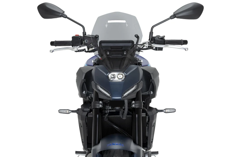 Puig 22413H New Generation Touring, sport screen made of acrylic with aerodynamic design inspired by fighter jets, metal supports and TÜV approved, Smoke