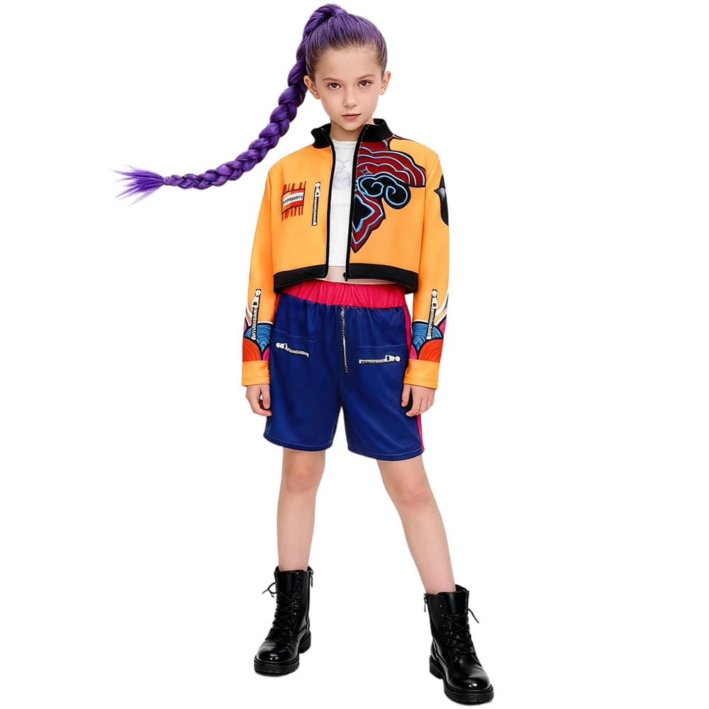Atorcher Girls Costumes Halloween Cosplay Party Carnival Outfit Singer Uniform Full Set for Kids