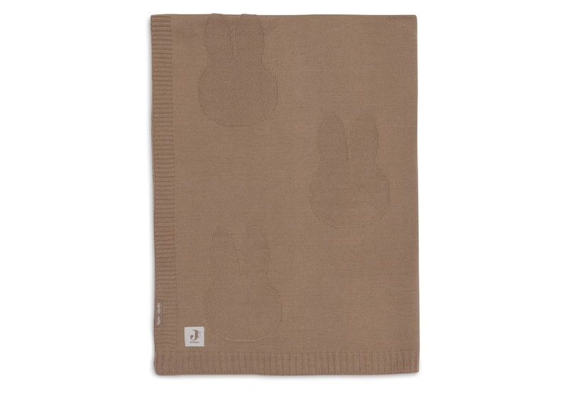 Jollein Baby Blanket - Biscuit - Miffy and Friends - 110x150cm - Cotton - for Toddler Bed - 0.5 TOG -