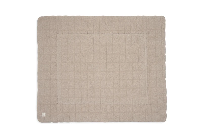 Jollein Play Mat for Baby – Box Teddy – Warm Sand – Playpen Mat – 75x95 cm – Oeko-TEX Certified – Cuddly Soft – Baby Play Mat