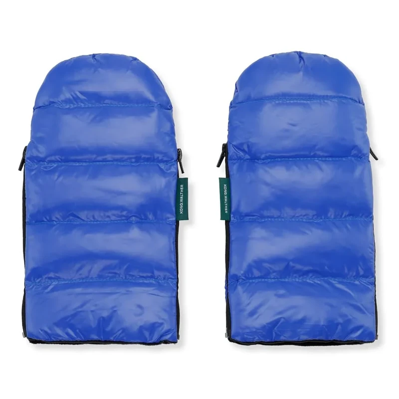 KONG.WALTHER Østerbro Pram Gloves | Wind & Water Resistant | Warm Fleece Lining | Easy Universal Stroller Attachment | One Size, Multiple Colours & Styles | Puffer Blue