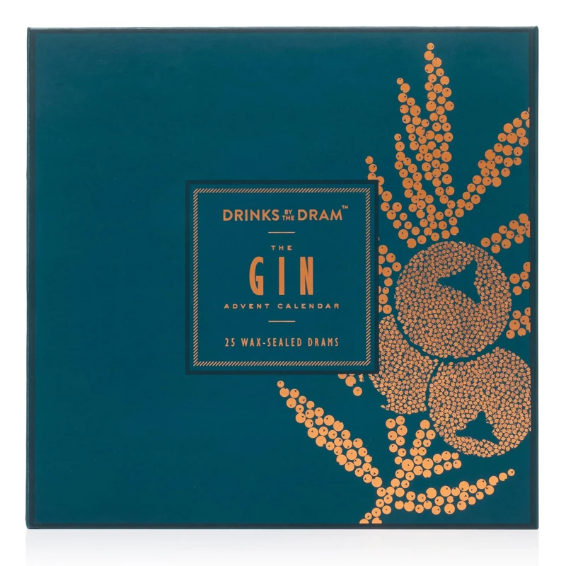 Drinks by the Dram Gin Advent Calendar - 25 x 3cl Wax-Sealed Drams of Handpicked Gin - Adult Advent Calendar 2025 for Men and Women