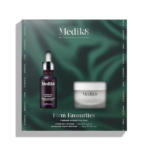 Medik8 Firm Favourites - Firming Hydration Duo - Hydr8 B5 Intense Serum (50ml) & Advance Night Restore Cream (50ml) - Moisture, Smoothing & Firming