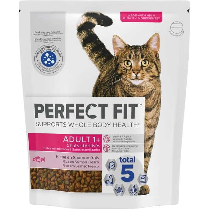 Salmon Flavor Cat Food (5 Bags x 1.4 kg)
