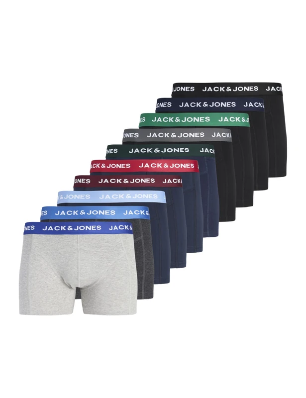JACK & JONES Male Trunks Pack of 10, black, L