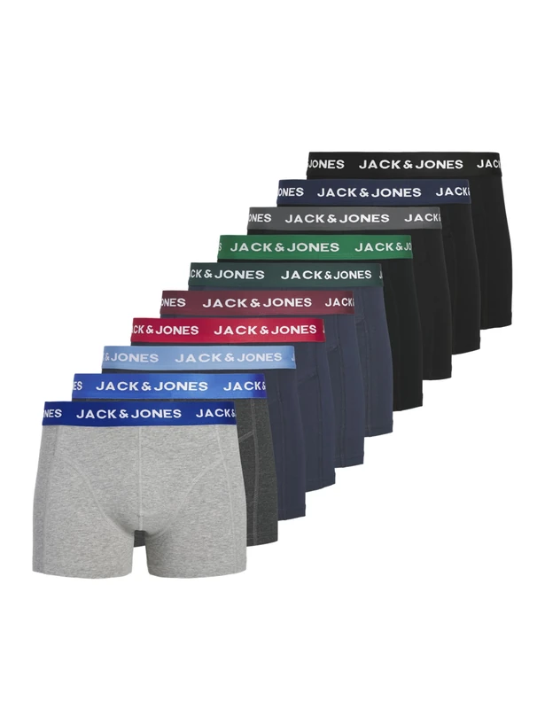 JACK & JONES Male Trunks Pack of 10, black, XL