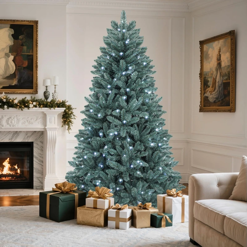 YITAHOME Artificial Christmas Tree, Blue, 182.8 cm